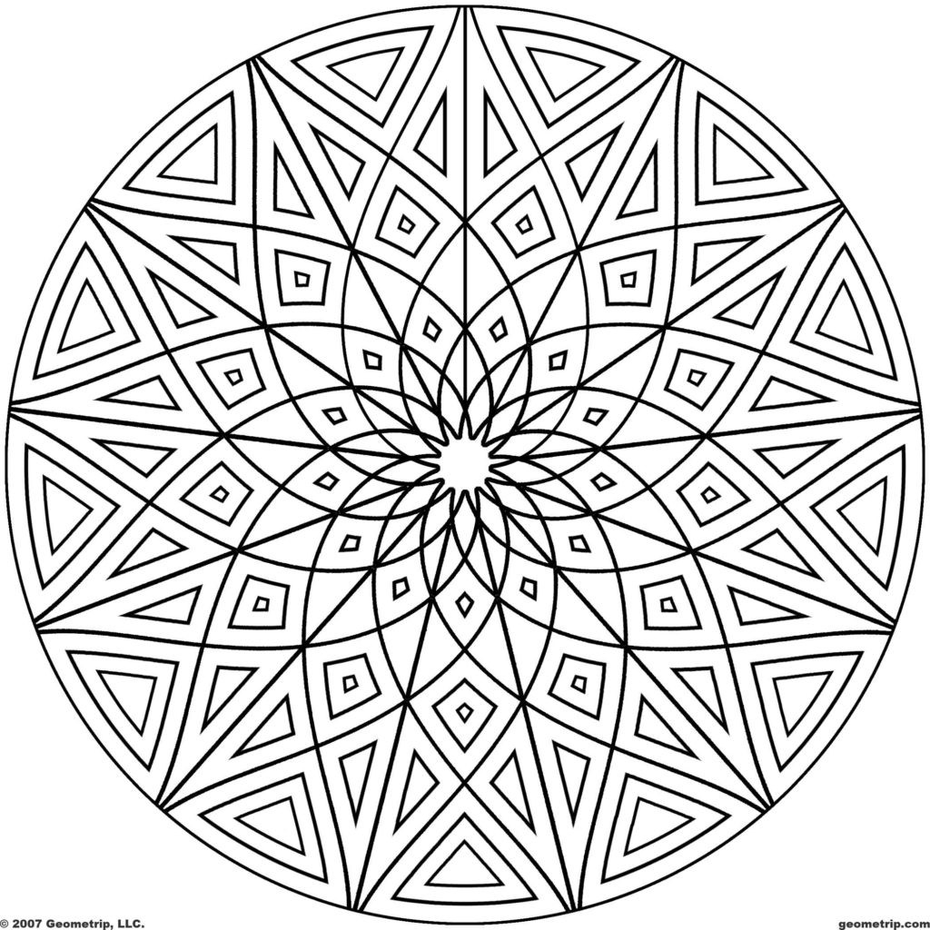 1024x1024 Coloring Pages Islamic Patterns Fresh Geometric