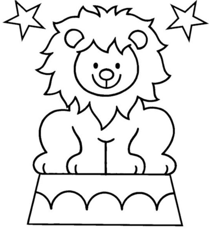 694x758 Circus Coloring Pages For Preschool