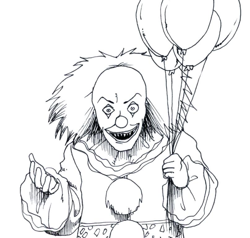 807x768 Clown Coloring Beautiful Clown Coloring Pages In Seasonal