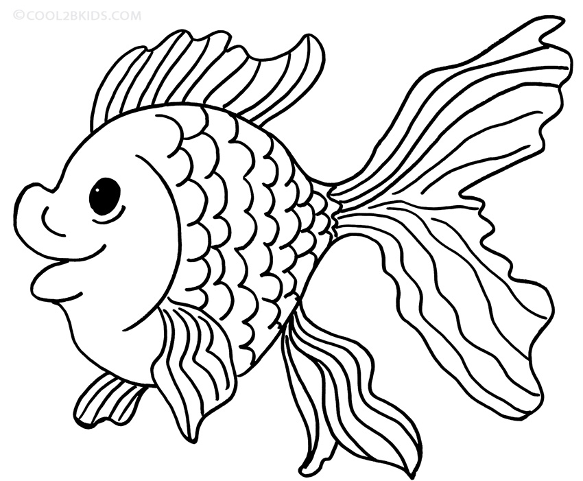 850x701 Printable Goldfish Coloring Pages For Kids Cool2bkids