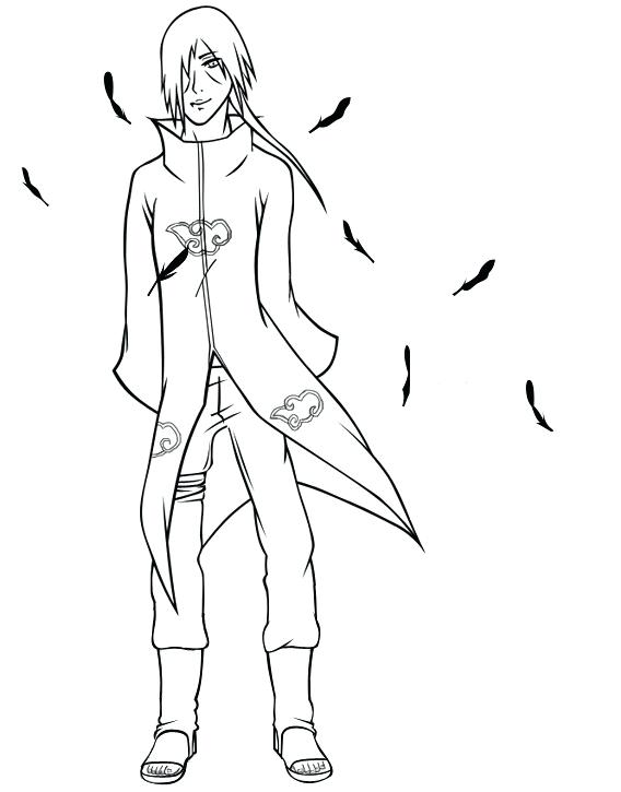 568x725 Free Printable Kids Coloring Free Coloring Itachi Colouring Pages