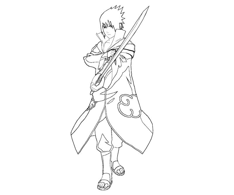 800x667 Sasuke Uchiha Coloring Pages
