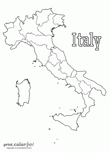 Italy Coloring Pages For Kids