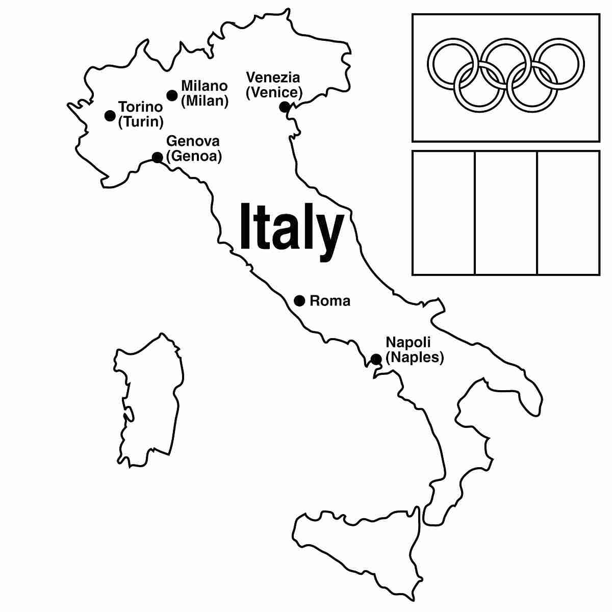 1200x1200 Italy Flag Coloring Page Free Printable Pages Lively Olegratiy