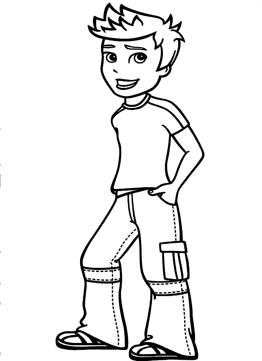900x1240 Coloring Pages Of A Boy