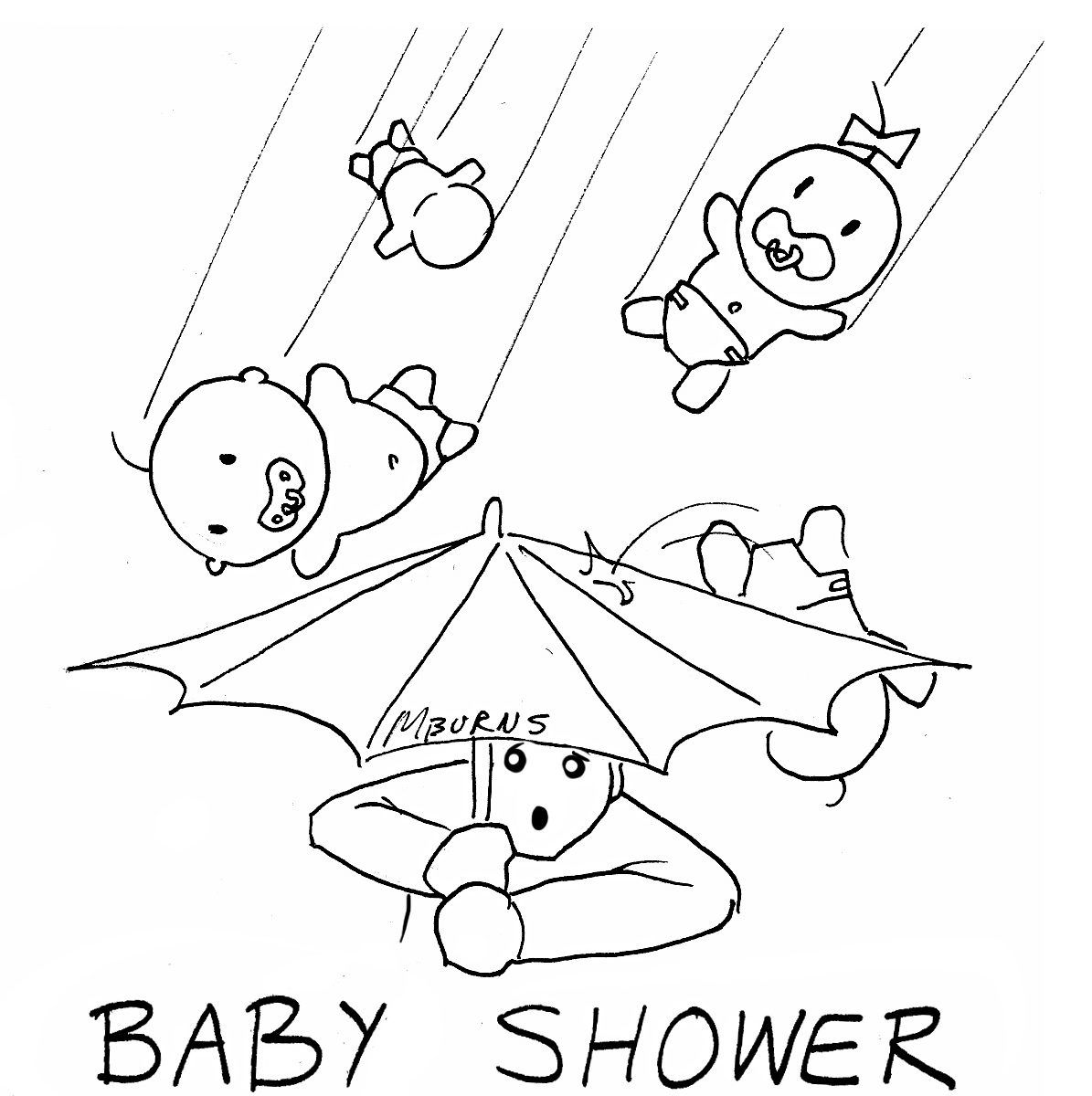 1195x1200 Amazing Baby Shower Coloring Page Printable Fantastic To Print