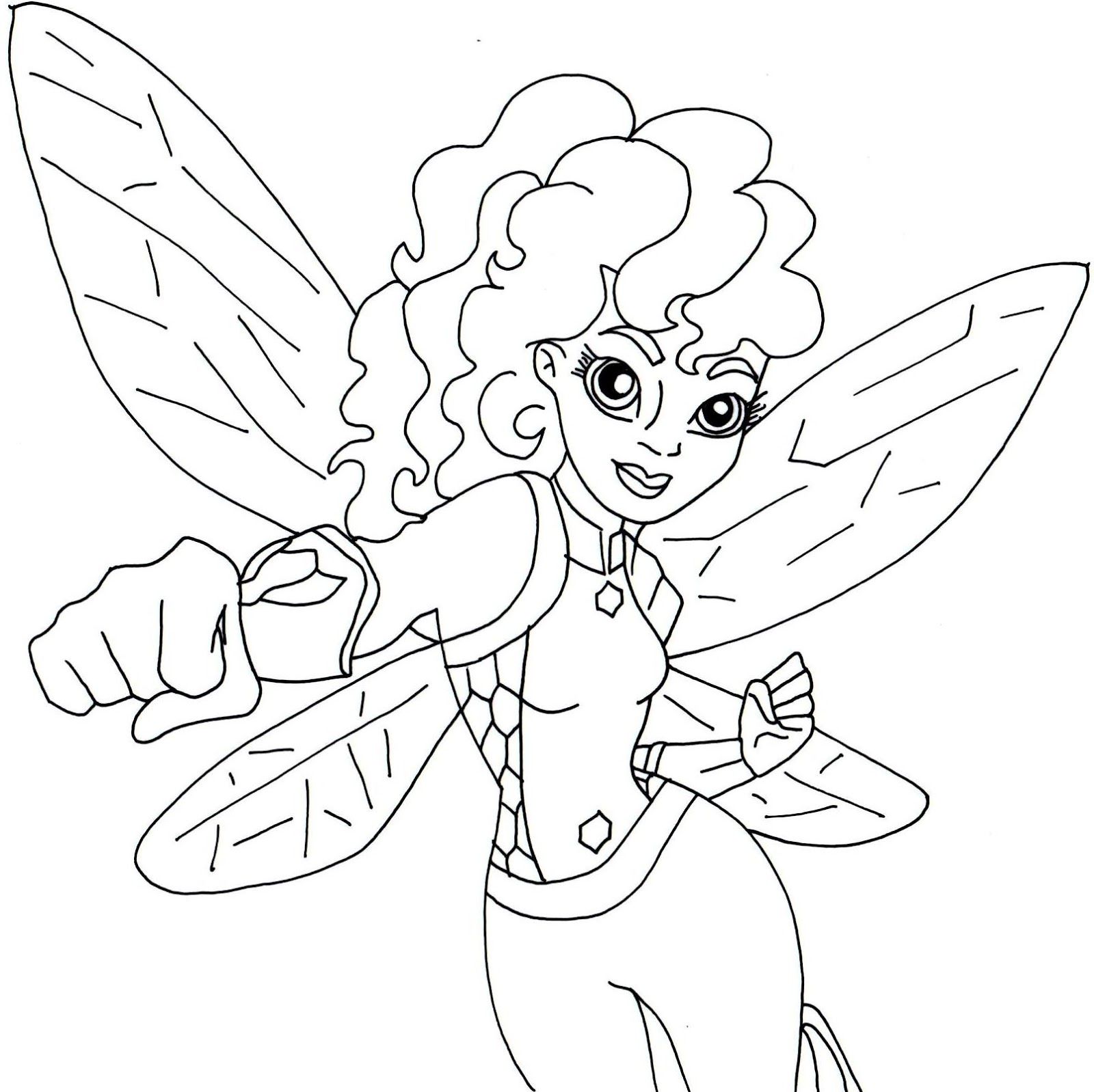 1600x1598 Free Printable Super Hero High Coloring Page For Bumblebee Below