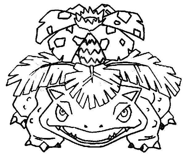 600x514 Picture Coloring Pokemon Coloring Pages Venusaur With Coloring