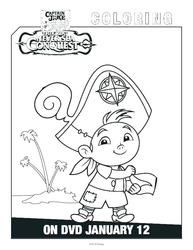 646x836 Izzy Jake And The Neverland Pirates Coloring Pages Medium Size