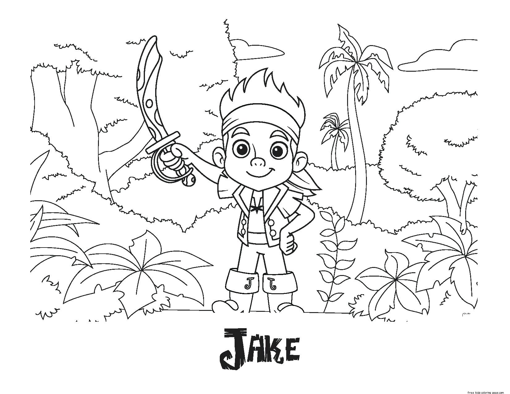 1650x1275 Jake Izzy Cubby And Skully Are Cheering Together Coloring Page