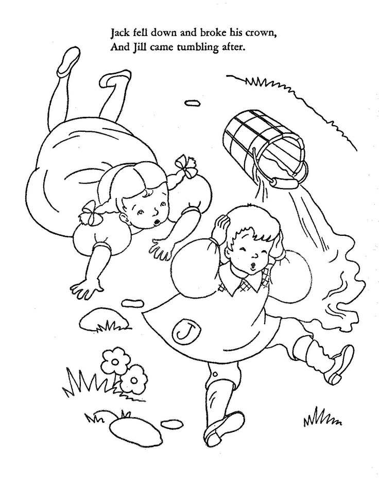 Jack And Jill Coloring Pages