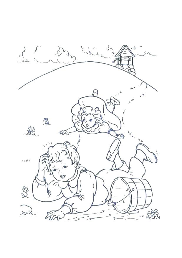 618x875 Jack And Jill Coloring Page Coloring Pages On Coloring Book