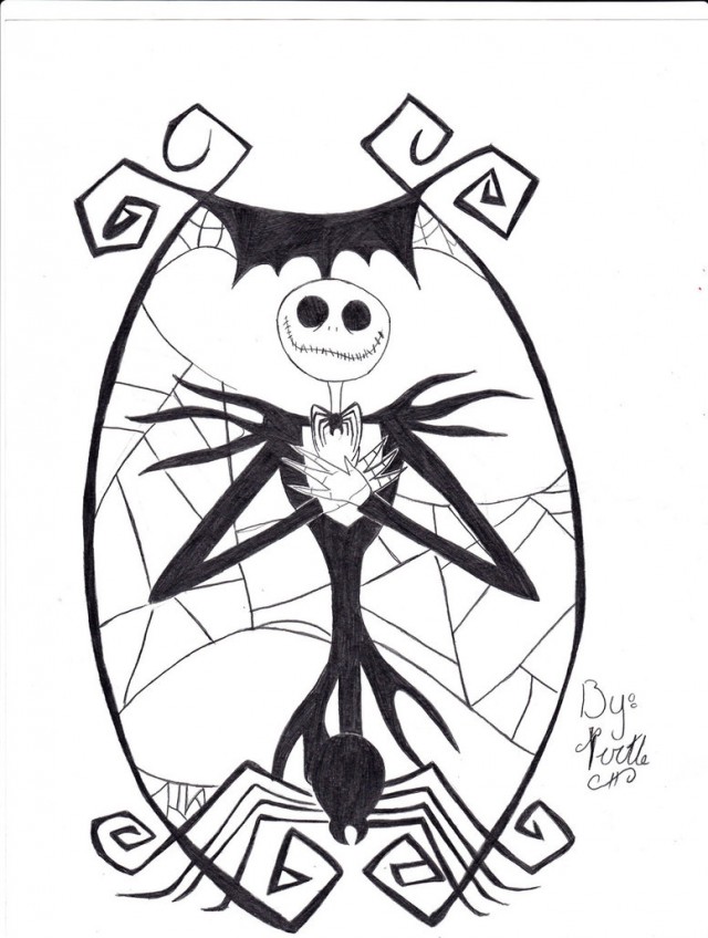 640x848 Jack And Sally Coloring Pages Many Interesting Cliparts