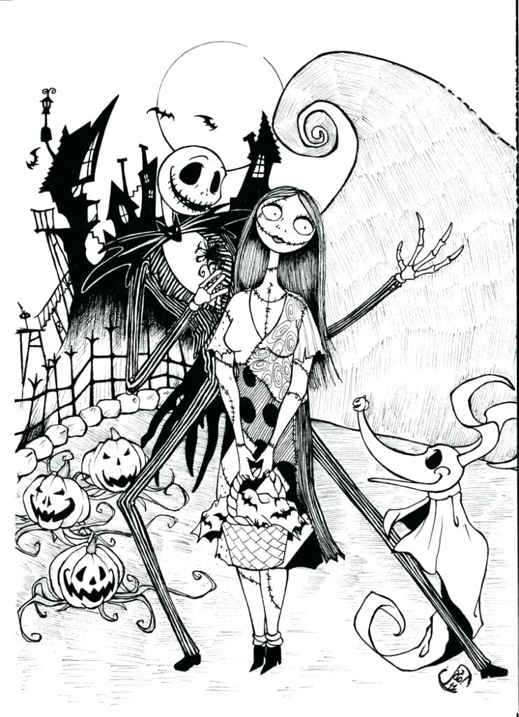 742x1024 Jack Y Sally Para Colorear Free Printable Coloring Page For Kids