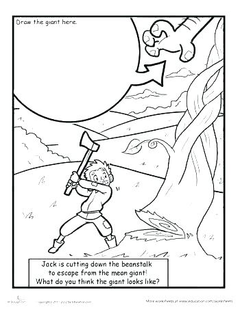 350x453 Giant Coloring Pages Jack And The Beanstalk Giant Coloring Page