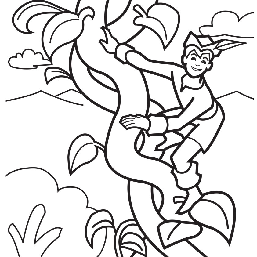 842x842 Jack And The Beanstalk Coloring Jack And The Beanstalk Coloring