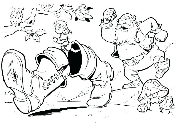 600x455 Jack And The Beanstalk Coloring Page