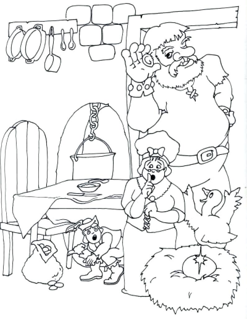 795x1024 Jack And The Beanstalk Coloring Pages