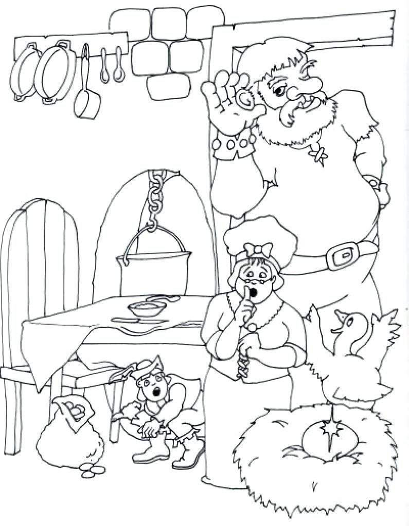 795x1024 Jack And The Beanstalk Colouring Pictures
