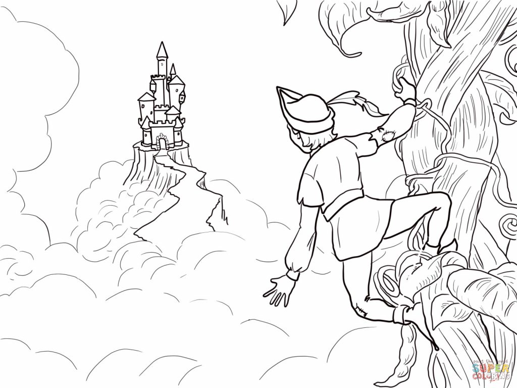 1024x768 New Jack And The Beanstalk Coloring Pages 40