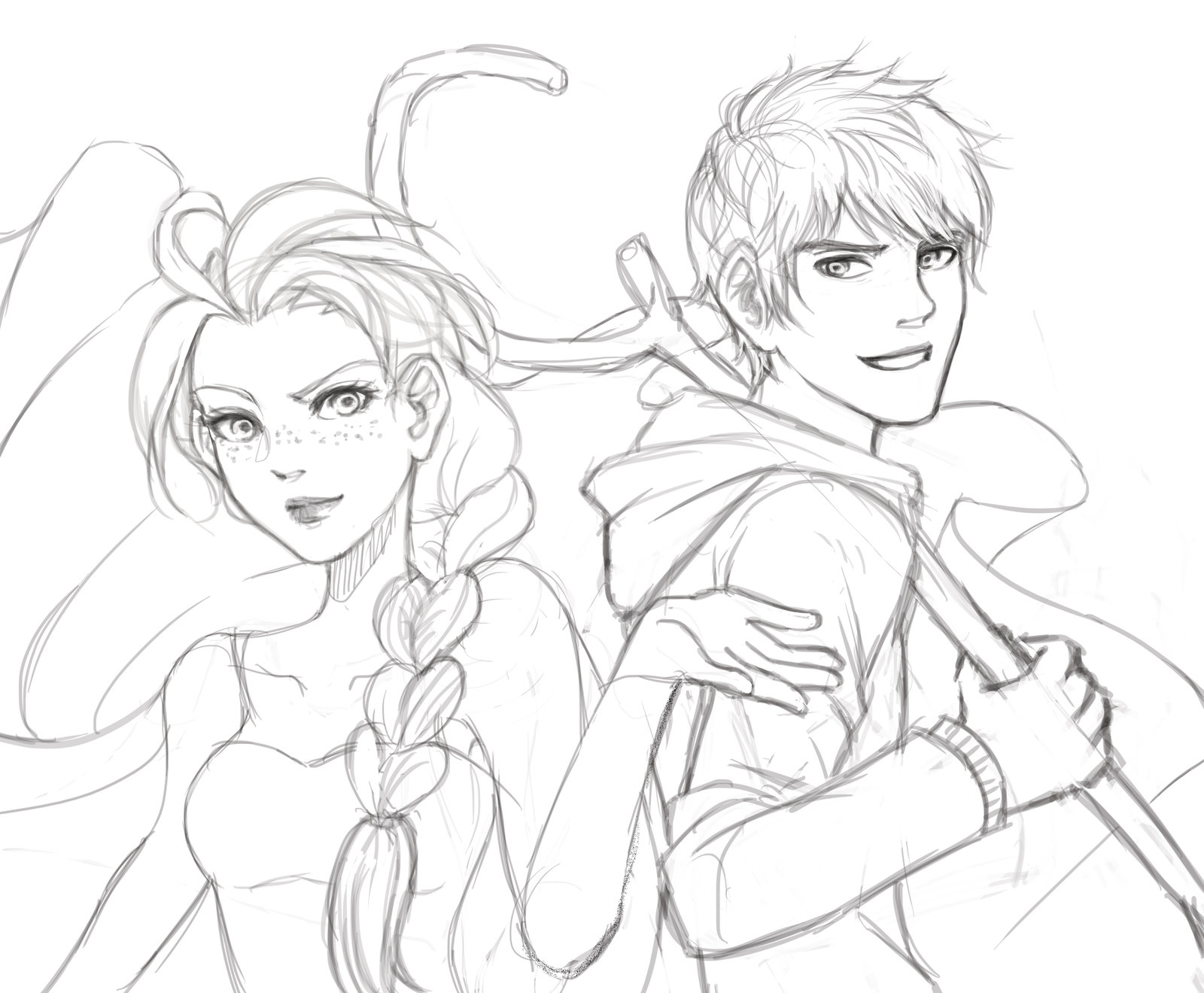 1600x1320 Brilliant Ideas Of Coloring Pages Of Elsa And Jack Frost