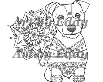340x270 Art Of Jack Russell Terrier Single Coloring Page