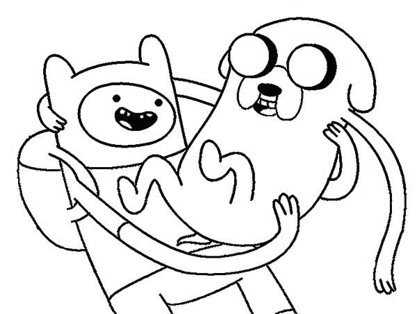 600x453 Jack Coloring Pages Adventure Time Carrying Jack Coloring Pages
