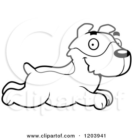 450x470 Cartoon Of A Black And White Cute Jack Russell Terrier Puppy