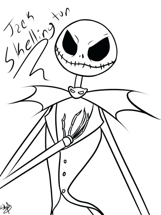 640x853 Jack Skellington Para Colorear Jack Coloring Pages Jack Coloring
