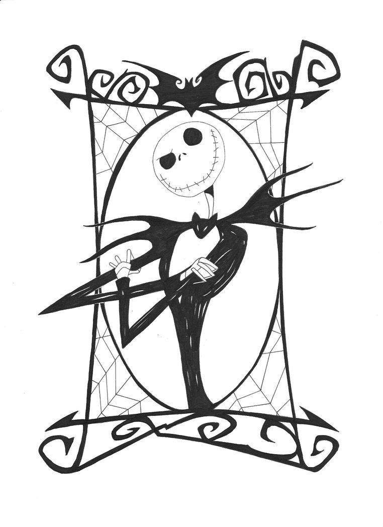 762x1048 Free Printable Nightmare Before Christmas Coloring Pages Best Jack