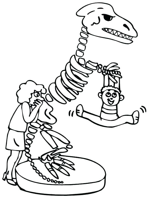 600x776 Skeleton Coloring Pages