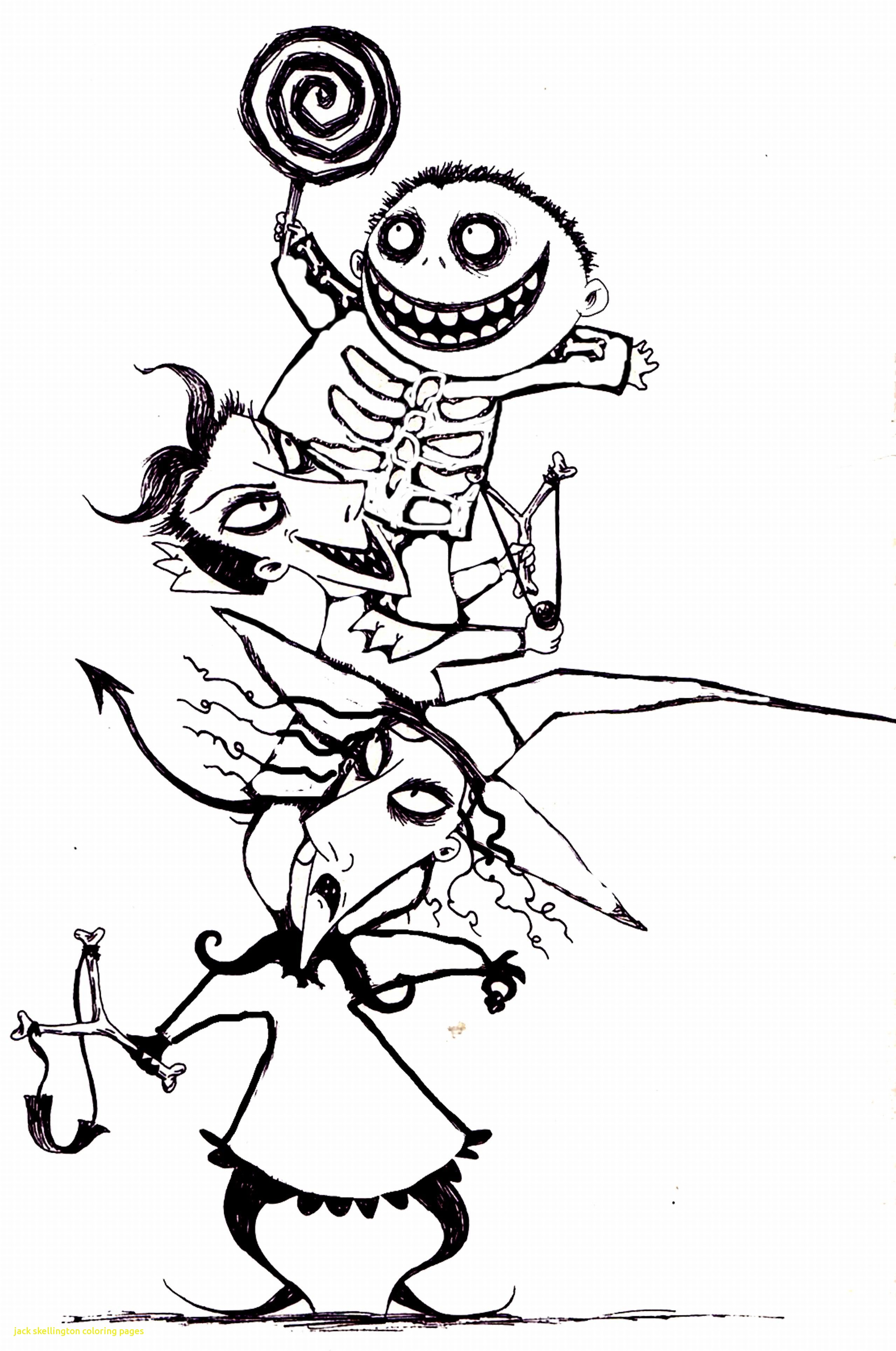 2558x3856 Jack Skellington Coloring Pages With Before Christmas Coloring