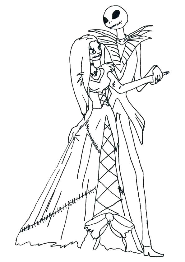 595x842 Jack Skellington Coloring Page With Jack Coloring Pages Fresh Jack