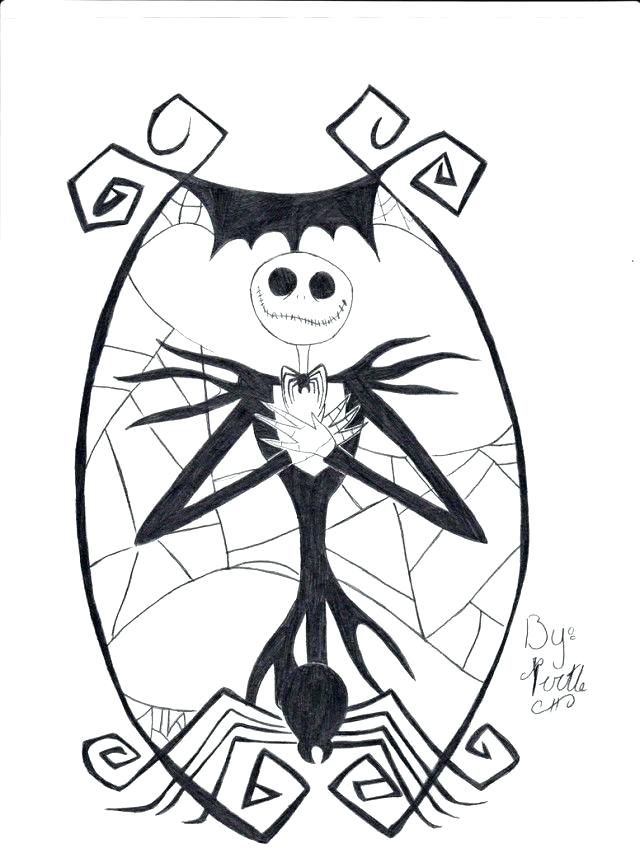 640x848 Printable Jack Skellington Coloring Pages Printable Nightmare