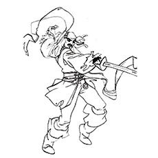 230x230 Top 10 Captain Jack Sparrow Coloring Pages For Toddlers