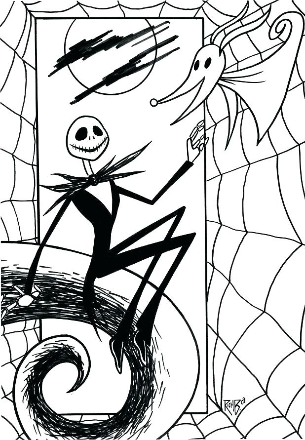 618x891 Jack The Pumpkin King Coloring Pages Jack Coloring Pages Jack