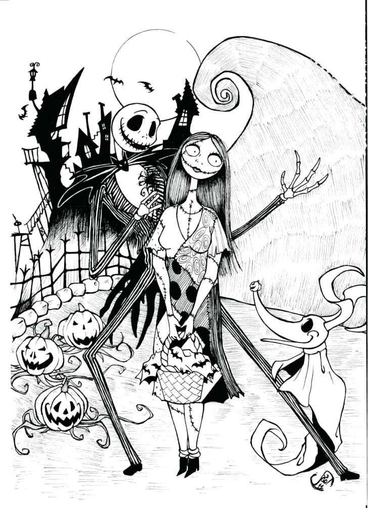 728x1003 Jack The Pumpkin King Coloring Pages