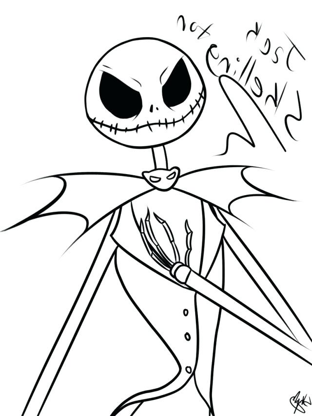 640x853 Jack The Pumpkin King Coloring Pages