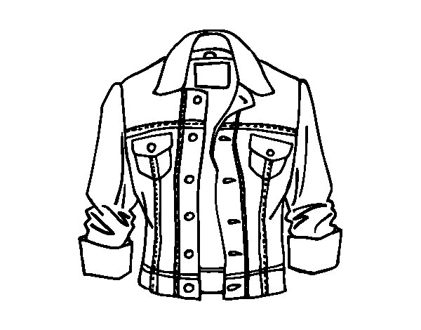 600x470 Jacket Coloring Page