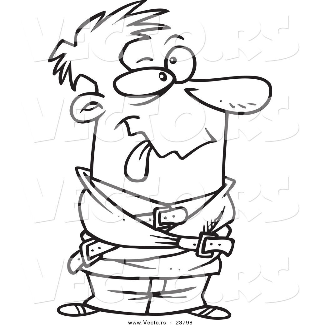 1024x1044 Vector Of A Cartoon Looney Guy In A Straight Jacket