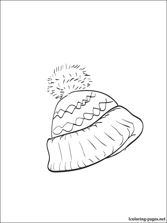 560x750 Winter Clothes Coloring Pages
