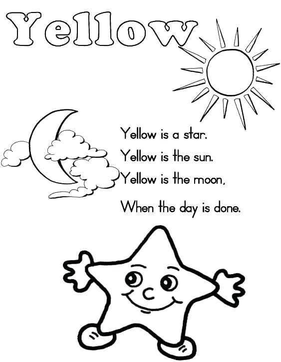 563x725 Yellow Coloring Page Yellow Coloring Page Yellow Song Coloring