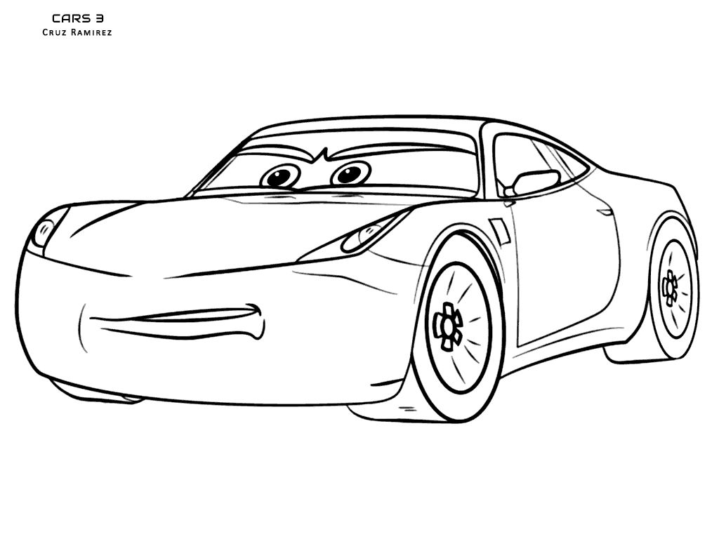 1024x768 Cars 3 Coloring Pages