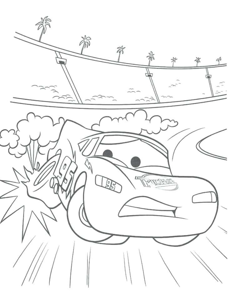 736x944 Cars 3 Coloring Pages Also Lightning Color Page Coloring Pages