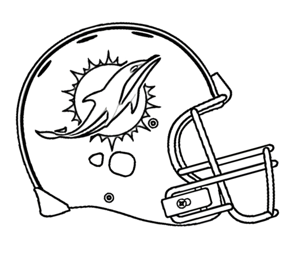 600x531 Football And Hemlet Template Coloring Sheets