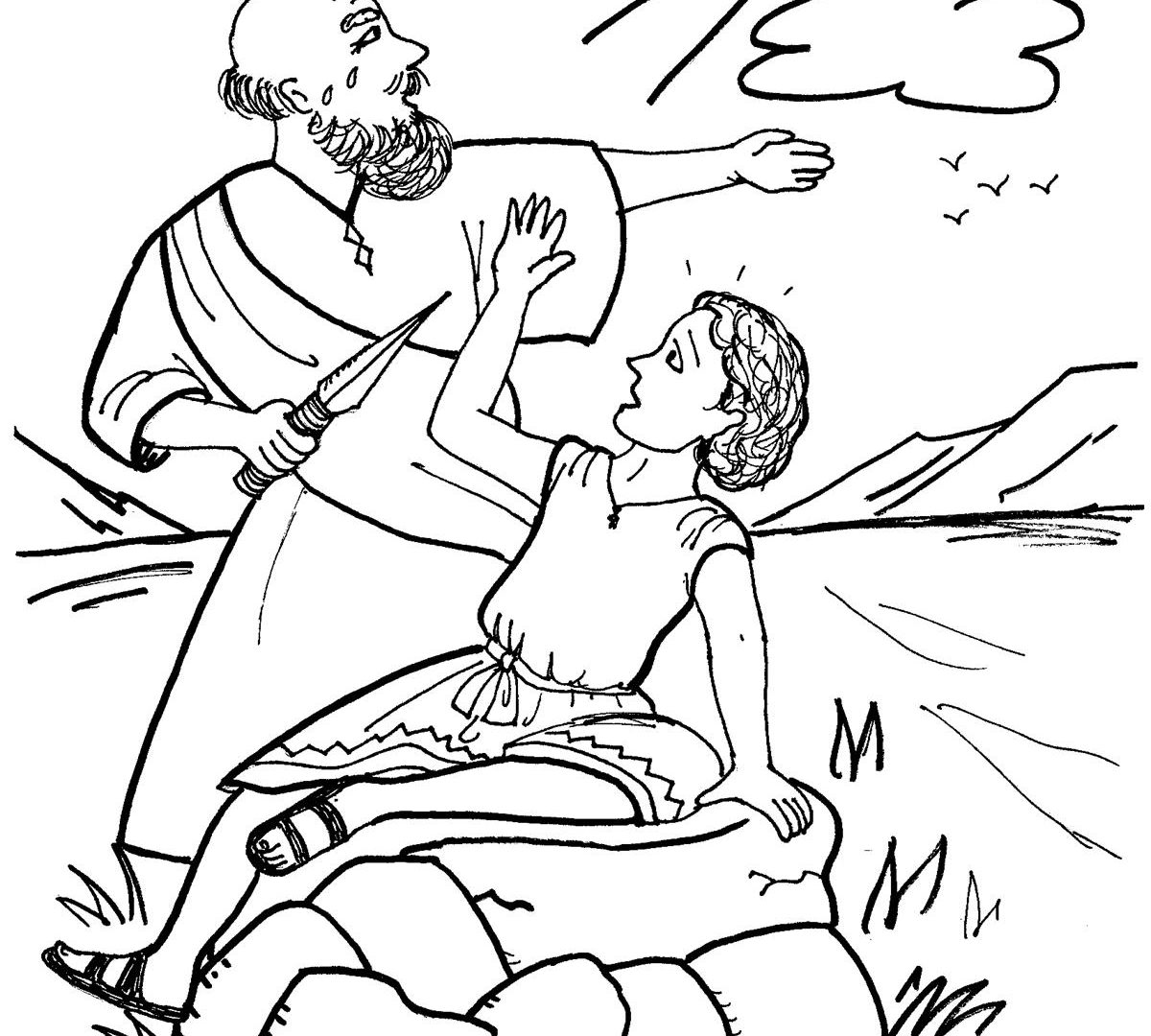 1200x1080 Instructive Jacob And Esau Reunite Coloring Page 11065