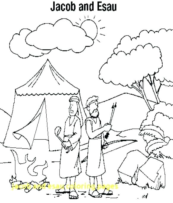 582x682 Jacob And Esau Coloring Pages Printable