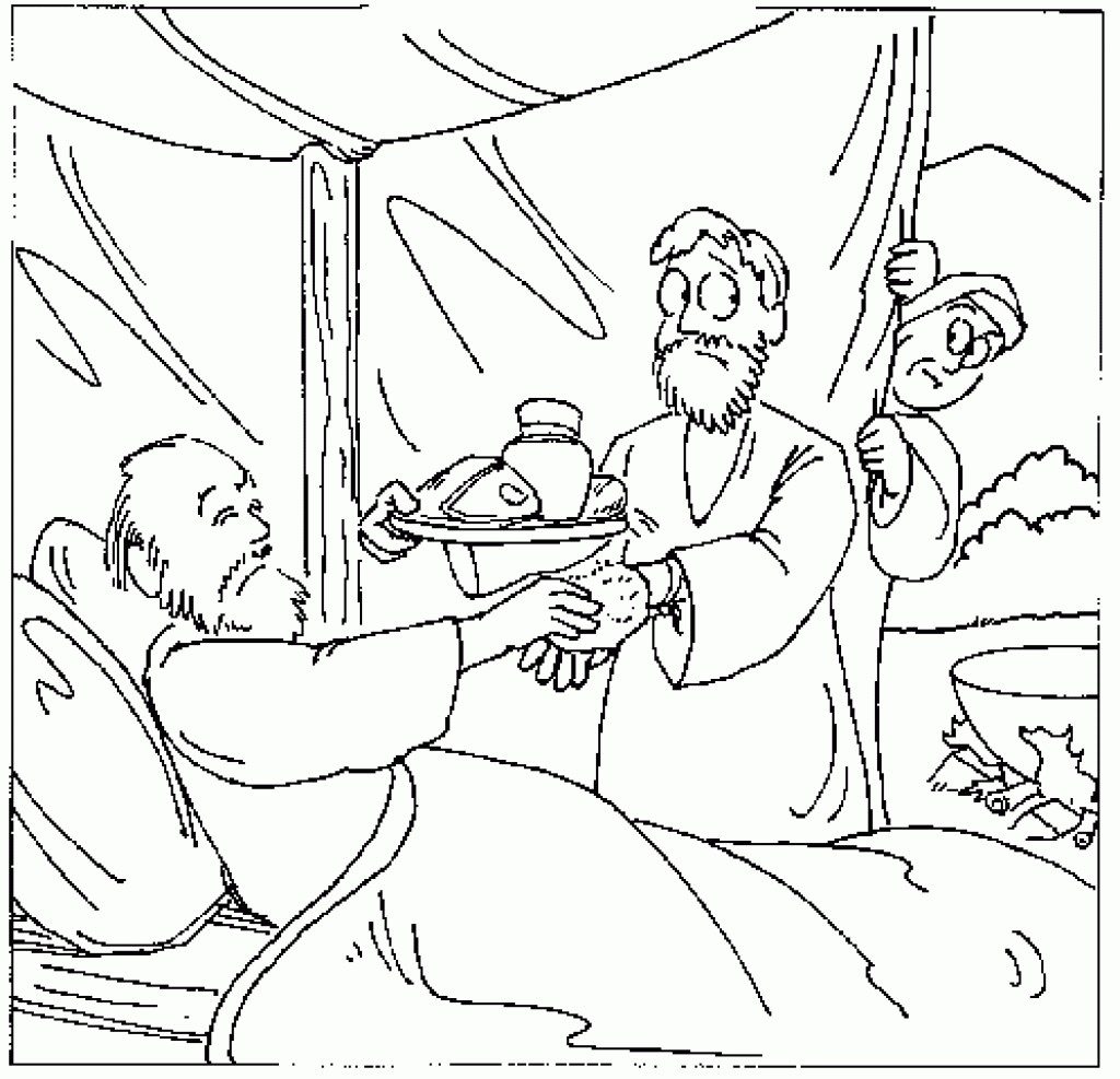 1024x987 Coloring Pages And Coloring Books. Jacob And Esau Coloring Pages