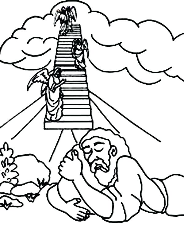 600x756 Isaac Jacob Esau Coloring Pages Blessing Page Free Printable