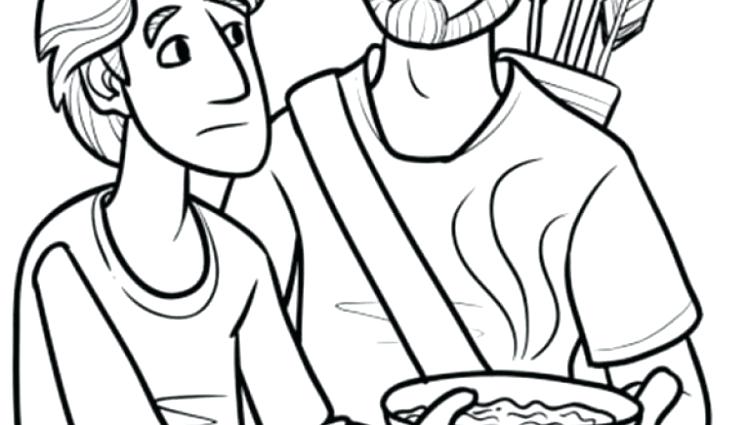 750x425 Jacob And Esau Printable Coloring Page Best Bible Images On